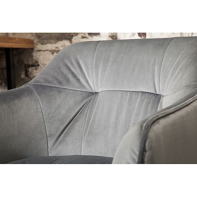 Barová stolička 39079 Loft Zamat Strieborno šedá