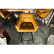Barová stolička 40308 Loft Zamat Žltá