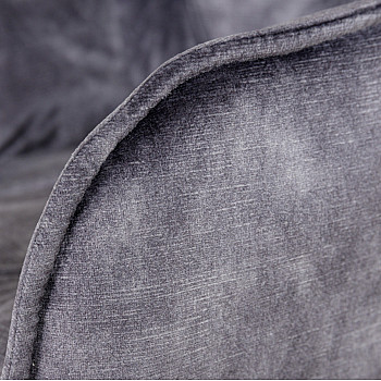 Barová stolička 41957 Milano Zamat Šedá