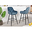 Barová stolička 41961 Milano Zamat Petrol