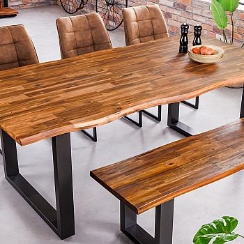 Jedálenský stôl 42047 180x90cm Masív drevo Acacia