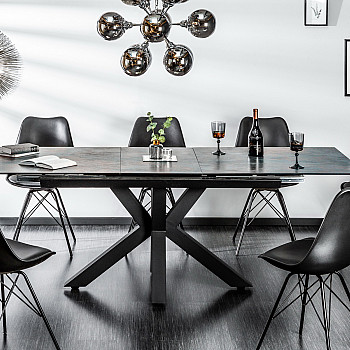 Rozkladací jedálenský stôl 41090 180/225x90cm Láva keramika