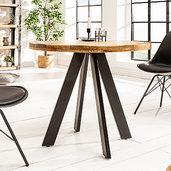 Jedálenský stôl 39400  Ø80cm Drevo Mango natur