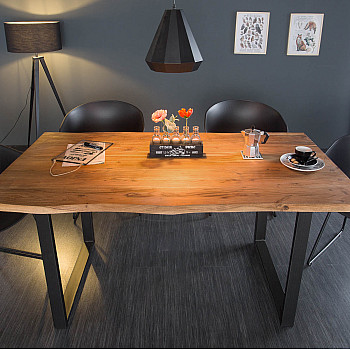 Jedálenský stôl 39912 160x90cm Masív drevo Divoká Acacia