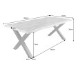 Jedálenský stôl Wild 41331 160x90cm Divoký Dub fólia Jedálenský stôl Wild 41331 160x90cm Divoký Dub fólia