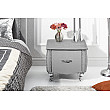 Nočný stolík 39357 Zamat Strieborno šedý