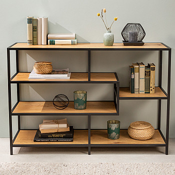 Knižnica/Regál 42020 115cm Slim Line Divoký Dub