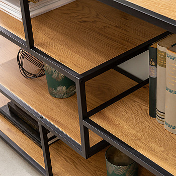 Knižnica/Regál 42020 115cm Slim Line Divoký Dub