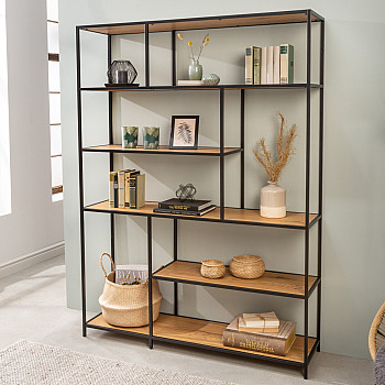 Knižnica/Regál 42026 135cm Slim Line Divoký Dub