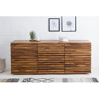 Komoda 38410 160cm Relief Drevo Sheesham/Palisander