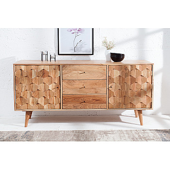 Komoda 38420 145cm Drevo Acacia Retro