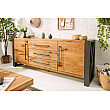 Komoda 38809 200cm Drevo Divoký dub
