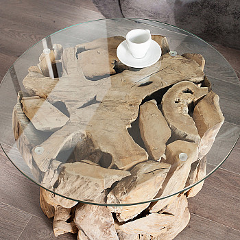 Konferenčný stôl 23208 60x60cm Drevo Teak