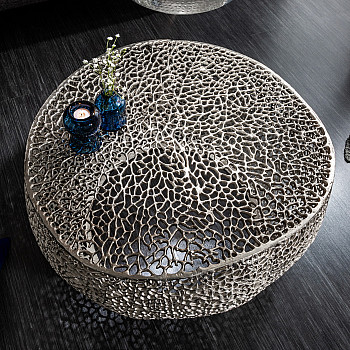 Konferenčný stôl 40286 80x80cm Aluminium Silver - PRODUKT JE SKLADOM U NÁS - 1Ks