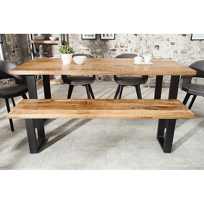 Lavica 38666 170cm Masív drevo Mango prírodná Lavica 38666 170cm Masív drevo Mango prírodná