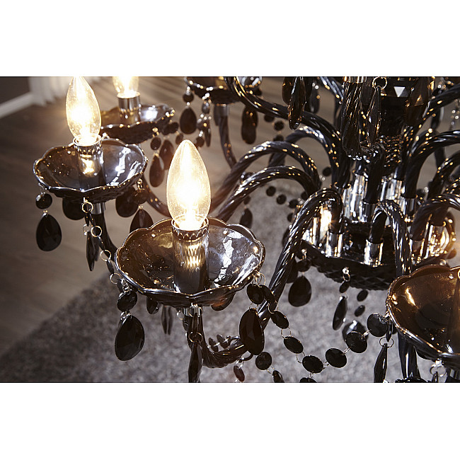 Luster 1282 15-Ramien čierny