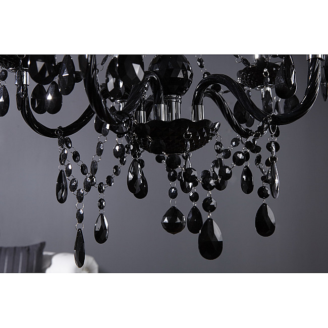 Luster 1452 5-Ramien čierny - PRODUKT JE SKLADOM U NÁS - 1Ks