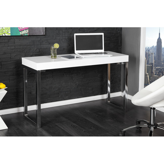 PC/Toaletný - stolík 16714 120cm Biely vysoký lesk PC/Toaletný - stolík 16714 120cm Biely vysoký lesk