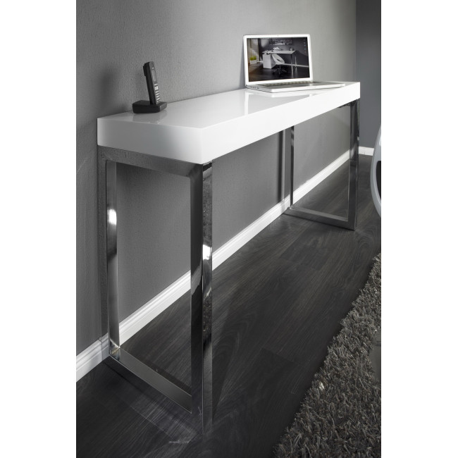 PC/Toaletný - stolík 16714 120cm Biely vysoký lesk PC/Toaletný - stolík 16714 120cm Biely vysoký lesk