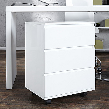 PC - kontajner - skrinka 16808 Biely vysoký lesk