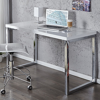 PC - stolík 20999 120x60cm Biely vysoký lesk