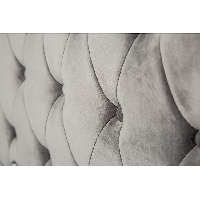 Posteľ 38968 180x200cm Zamat Strieborno šedá Posteľ 38968 180x200cm Zamat Strieborno šedá