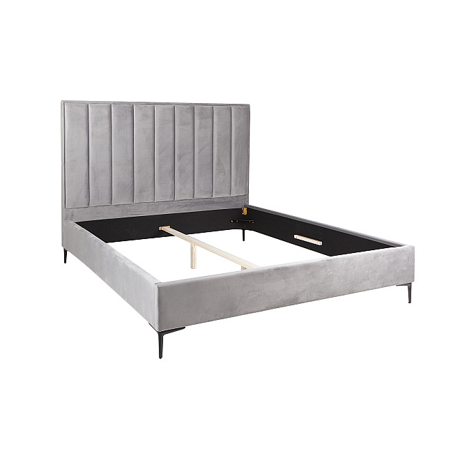 Posteľ 40559 180x200cm Cosmopolite Zamat Strieborno šedá