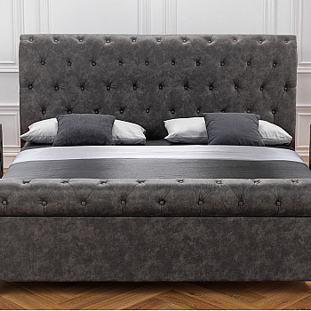 Posteľ 41413 180x200cm Kensington Microfaser Tmavošedá