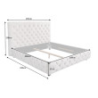 Posteľ 43106 160x200cm Zamat Champagne Posteľ 43106 160x200cm Zamat Champagne