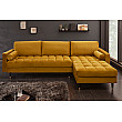 Rohová sedacia súprava 40277 Cozy - Zamat Žltá