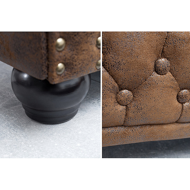 Sedacia súprava 17109 Chesterfield 2-sedenie Antik hnedá