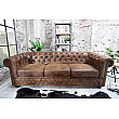 Sedacia súprava 17382 Chesterfield 3-sedenie Antik hnedá