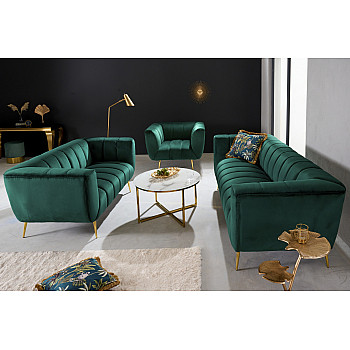 Sedacia súprava 41247 165cm Noblesse Zamat Smaragdovozelená