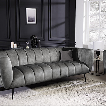 Sedacia súprava 41248 225cm Noblesse Zamat Šedá