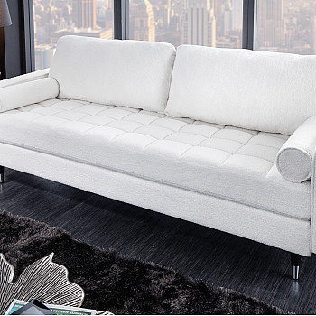 Sedacia súprava 42703 220cm Cozy - Teddy látka biela