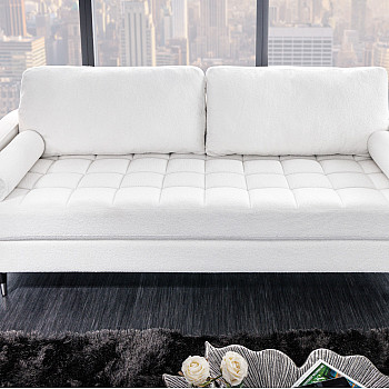 Sedacia súprava 42703 220cm Cozy - Teddy látka biela