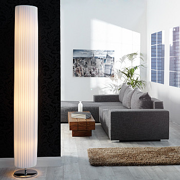 Stojaca lampa 1591 Biela Ø25cm - PRODUKT JE SKLADOM U NÁS - 1Ks