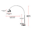 Stojaca lampa 21599 Oblúková Medená Stojaca lampa 21599 Oblúková Medená