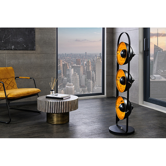 Stojaca lampa 22968 Studio 130cm Čierna-zlatá