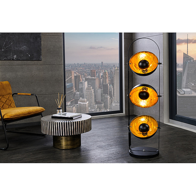 Stojaca lampa 22968 Studio 130cm Čierna-zlatá