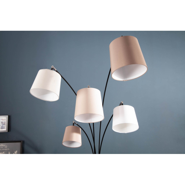 Stojaca lampa 38825 Levels 205cm Šedá, Hnedá, Biela Stojaca lampa 38825 Levels 205cm Šedá, Hnedá, Biela