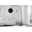 Stojaca lampa 40686 Cocooning 205cm Čierna
