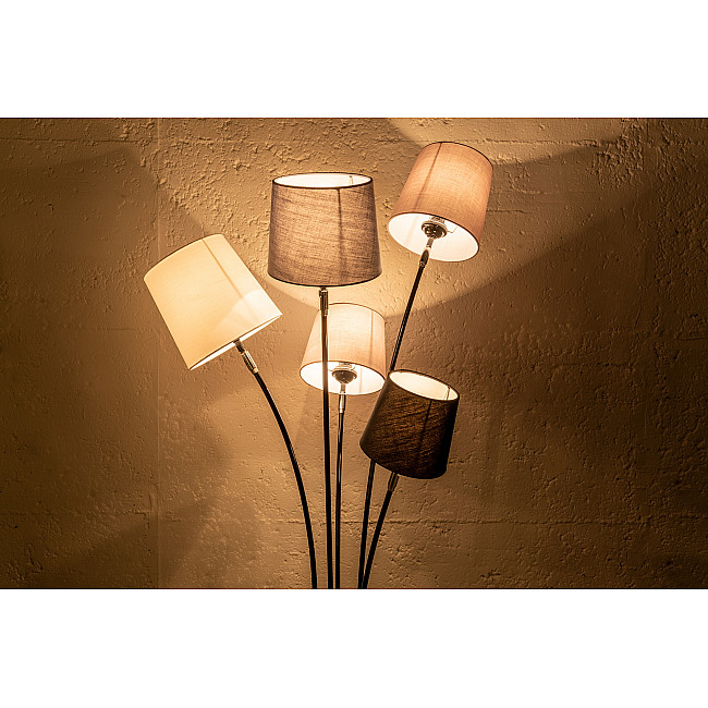 Stojaca lampa 40745 Levels 176cm Čierna, Šedá, Biela Stojaca lampa 40745 Levels 176cm Čierna, Šedá, Biela