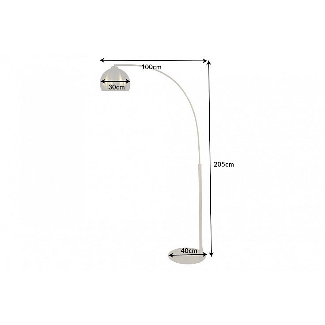 Stojaca lampa 40771 Big Bow 205cm Zlatá