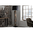 Stojaca lampa 41043 Barracuda 177cm Čierna Drevo Acacia