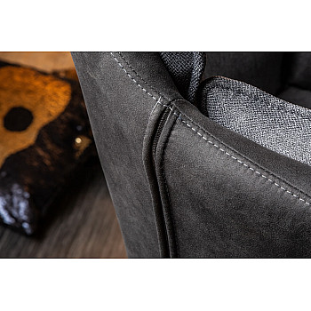 Stolička 39301 Lounger Šedá/Antracit - otočná