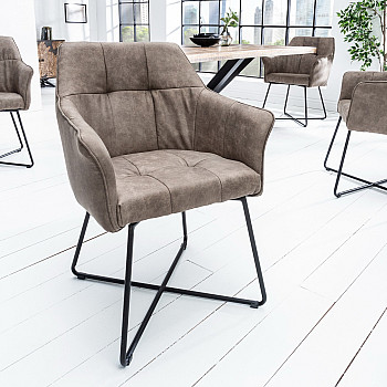 Stolička 42475 Loft Mikrofaser Taupe