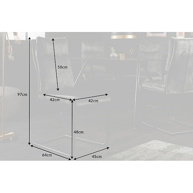 Stolička 41170 Comfort Zamat Tmavozelená