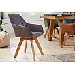 Stolička 41315 Livorno Mikrofaser Vintage Šedá