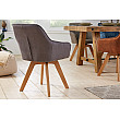Stolička 41315 Livorno Mikrofaser Vintage Šedá